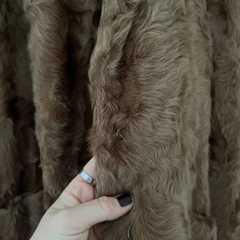 Max Studio Genuine Goat Fur Coat - XS - Picture 8 of 9